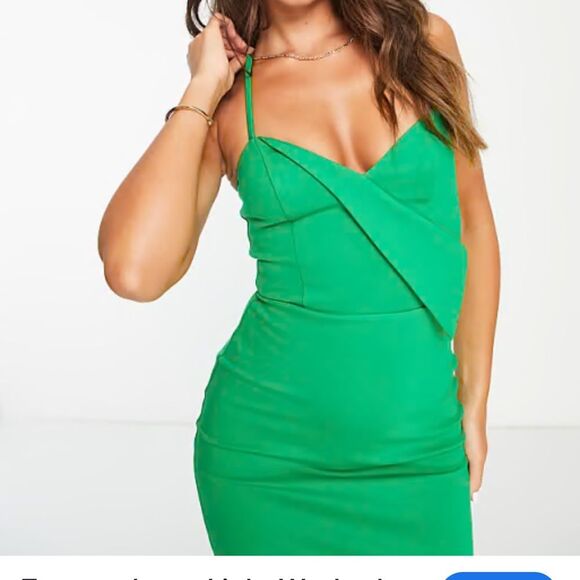 Lavish Alice Green Origami Ponte Dress Size 8 NWT - Picture 2 of 12